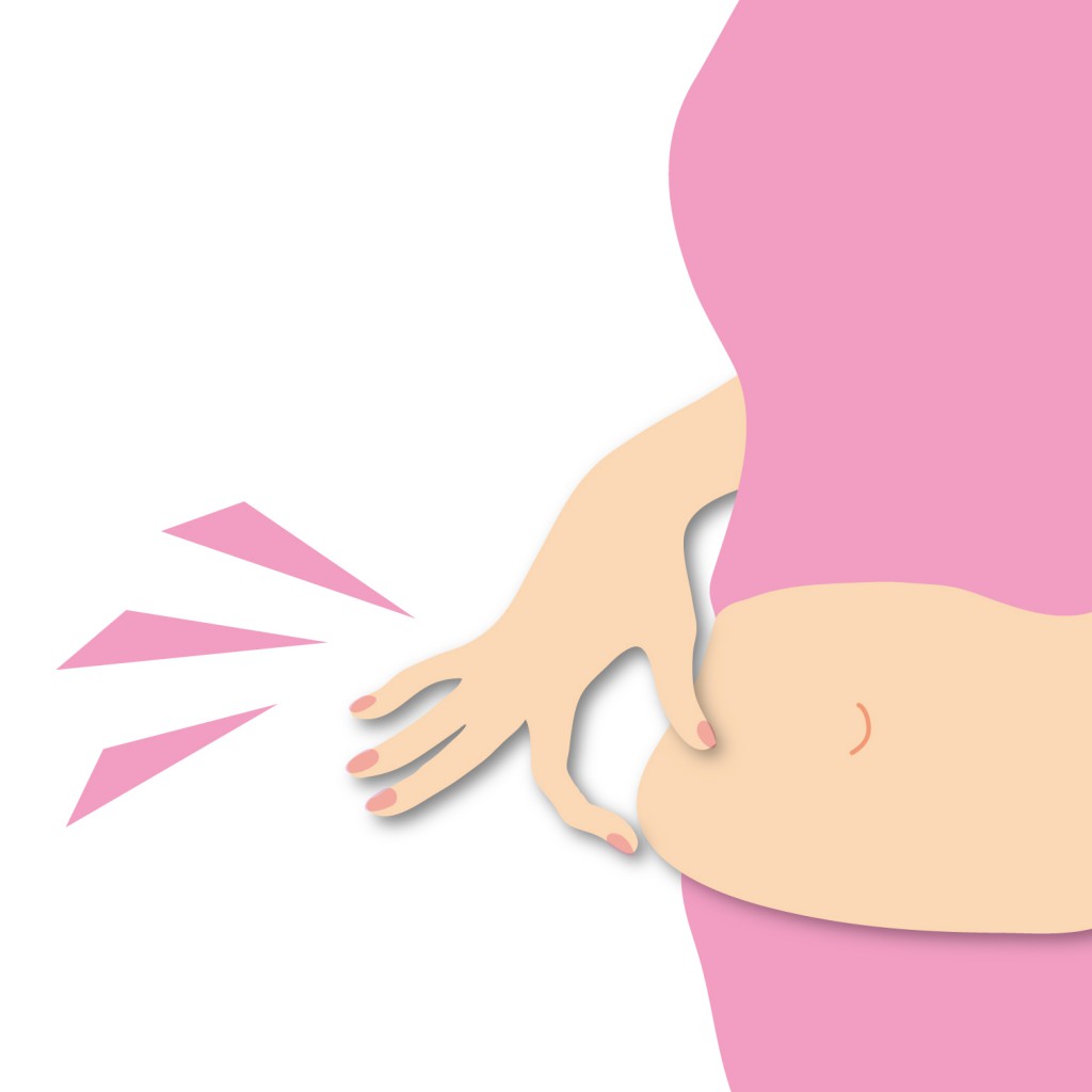４０代になってから骨盤が歪み下腹がでてきた。
